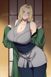 1girls bare_shoulders bedroom_eyes big_breasts blonde_hair blush boruto:_naruto_next_generations brown_eyes busty cleavage clothed clothing curvaceous curvy curvy_female curvy_figure female female_focus female_only forehead_jewel forehead_mark fully_clothed hi_res highres hourglass_figure huge_breasts inner_sideboob large_breasts lindaroze lips lipstick looking_at_viewer makeup mature mature_female milf narrowed_eyes naruto naruto_(classic) naruto_(series) naruto_shippuden naughty_face oppai pink_lips pink_lipstick pinup pose posing seductive seductive_eyes seductive_look shounen_jump sleeveless_shirt solo solo_female solo_focus standing thick_thighs thighs tied_hair tsunade twintails undressing wide_hips rating:Safe score:253 user:pennyken