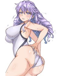  big_ass big_breasts ebora hokaze_junko purple_hair swimsuit to_aru_kagaku_no_railgun to_aru_majutsu_no_index youngmanisdown  rating:explicit score: user:j0s35