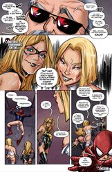 1boy ass avengers bayushi blonde_hair blue_eyes breasts carol_danvers comic comic_page corset emma_frost female gangbang hellfire_club leotard lingerie marvel marvel_comics ms._marvel ms._marvel_(carol_danvers) nipples oral oral_sex orgasm orgy panties panties_aside peter_parker pubic_hair pussy shaved_pussy spider-man spider-man_(series) stan_lee straight_hair thong thong_leotard thong_panties threesome throat_fuck thunkstudio tracyscops vaginal_penetration vaginal_sex white_queen x-men rating:Explicit score:33 user:Blueblaster69