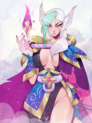 1girls curvaceous curvy curvy_body curvy_female curvy_figure emmanuel_viola evviart female female female_only green_hair hourglass_figure league_of_legends light-skinned_female light_skin multicolored_hair pink_eyes riot_games solo solo_female voluptuous voluptuous_female white_hair xayah rating:Explicit score:41 user:randomaccount0897