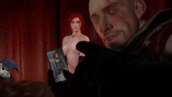 caleb_menge exhibitionism gwent puppetter the_witcher_(series) the_witcher_3:_wild_hunt threesome triss_merigold witch_hunter rating:Explicit score:16 user:Romulana