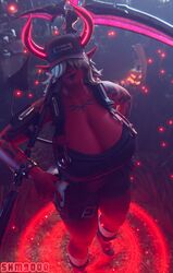 1girls 3d 3d_(artwork) big_breasts breasts cleavage demon desdemona_(fortnite) female fortnite fortnite:_battle_royale hair_over_eyes huge_breasts red_skin superhentaimaster9000 thick_thighs rating:Safe score:288 user:Huntea