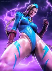 1girls 3d blonde_hair cammy_white female female_only fully_clothed highleg mikadawn nipple_bulge nipples solo street_fighter sweat thick_thighs thong_leotard rating:Questionable score:66 user:IPfreely