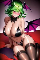 1girls ai_generated alternate_breast_size bat_wings big_breasts bikini black_legwear bra breasts cleavage detached_collar eyelashes eyeliner female female_only green_eyes green_hair head_wings hi_res huge_breasts large_breasts lingerie makeup medium_hair nai_diffusion one-punch_man shiny_hair smile solo stable_diffusion stockings succubus tatsumaki thighhighs thong wide_hips wings rating:Questionable score:301 user:ToggafNaelik