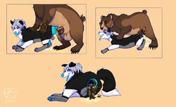 2boys anal anal_prolapse anal_sex anatomically_correct anatomically_correct_genitalia anatomically_correct_penis animal_genitalia animal_penis anthro anus ass australian_shepherd balls big_balls blushing_profusely bodily_fluids brown_bear canid canine canine_penis canis coprophilic_intercourse cum cum_on_butt cum_on_ground dirty_anal domestic_dog duo erection feces feces_in_ass feces_on_body feces_on_butt feces_on_genitals feces_on_ground feces_on_hand feces_on_leg feces_on_penis feral gaping gaping_anus gay genital_fluids genitals grizzly_bear hair herding_dog kuruk_(character) leaking leaking_cum leaking_precum male male/male male_only mammal mane mane_hair orgasm pastoral_dog peeing peeing_inside penetration penis precum prolapse prolapse_penetration scat sheath sheepdog slightly_chubby thehuskydragon urine urine_in_ass urine_on_balls urine_on_butt urine_on_ground urine_on_penis ursid ursine watersports zoophilia rating:Explicit score:11 user:bot