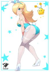 1girls ass bimbo blonde_hair blue_eyes breasts bunny_ears bunny_girl bunnysuit female fully_clothed hair_over_one_eye highleg_leotard hips huge_ass huge_breasts kaos_art leotard light-skinned_female light_skin long_hair long_legs luma mario_(series) nintendo princess_rosalina super_mario_galaxy thick_thighs thighs wide_hips rating:Questionable score:226 user:NightSky77