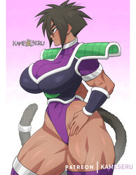 big_breasts black_hair character child_bearing_hips dark-skinned_female dark_skin dragon_ball dragon_ball_super dragon_ball_z hair kamekuzu kameseru matsuna_(kameseru) oc original saiyan saiyan_armor solo solo_female tail tail_ring thick_thighs rating:Questionable score:144 user:deleted9797