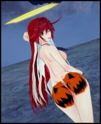 amanwithnoplan ass breasts guilty_gear jack-o'_valentine nude pumpkin_butt rating:Explicit score:4 user:RISE-16