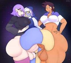 1boy 2futas amity_blight big_ass big_balls big_breasts big_penis blue_skin brown_hair brown_skin bubble_ass bubble_butt dark-skinned_futanari dark_skin disney double_anal double_penetration femboy futa_on_femboy futa_on_male futadom futanari hand_on_hip huge_ass large_ass large_balls large_breasts large_penis latina looking_back luz_noceda nicolaowo penis purple_hair red_iris smug smug_face smug_grin stars straight_hair tagme the_collector_(the_owl_house) the_owl_house two_tone_clothing two_tone_skin white_hair white_skin yellow_eyes yellow_skin rating:Explicit score:154 user:Rapattack12