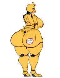 animatronic ass avian beak big_breasts big_butt bird breasts chica_(fnaf) chicken classic_chica_(fnaf) color darkneedle101 edit english_text female five_nights_at_freddy's galliform gallus_(genus) hi_res huge_breasts huge_butt looking_at_viewer machine non-mammal_breasts phasianid robot side_boob sketch smile solo text video_games rating:Explicit score:60 user:Asereje.