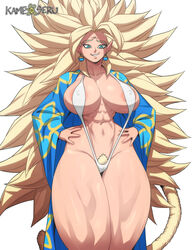 arms_on_waist big_breasts breasts comission dragon_ball dragon_ball_super dragon_ball_z huge_breasts kamekuzu kameseru oc original_character pale-skinned_female pale_skin pubic_hair robe saiyan saiyan_tail smile super_saiyan super_saiyan_3 thick_thighs thighs rating:Explicit score:218 user:deleted9797