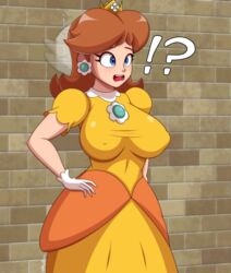 !? 1girls 2022 ?! big_breasts blue_eyes boo_(mario) breasts clothed clothing crown dress earrings erect_nipples erect_nipples_under_clothes female gloves halloween huge_breasts mario_(series) migi_rider mouth nintendo open_mouth orange_dress orange_hair png possession princess_daisy princess_dress shocked shocked_expression short_hair signature standing surprised teeth teeth_showing text tongue white_skin rating:Questionable score:79 user:Cellvorek7ng