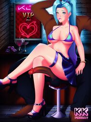 1boy1girl big_breasts big_penis blue_eyes blue_hair clothing dark-skinned_male heels interracial league_of_legends pinkkat seraphine_(league_of_legends) skirt rating:Explicit score:12 user:Worldus3