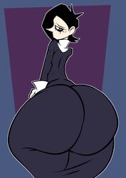 1boy 2022 ass big_ass black_hair bottom_heavy clothed clothing collar curvy curvy_figure dat_ass dumptruck_ass fat_ass femboy flat_colors fully_clothed gigantic_ass girly goth hair huge_ass large_ass looking_back male male_focus nasty_spaghjett oc original original_character pale-skinned_male pale_skin revel_(theblooky) short_hair solo solo_focus theblooky thick_ass voluptuous white_outline wide_hips rating:Questionable score:16 user:actualruinedknight