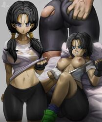 angry ass ass_grab bed black_hair dragon_ball dragon_ball_z elitenappa exposed_breasts questionable_consent ripped_clothing tagme videl rating:Explicit score:271 user:Xdhybrid