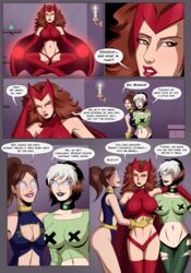 anna_marie blonde_hair blue_eyes brown_eyes brown_hair comic comic_page female female_only huge_breasts kitty_pryde marvel marvel_comics polmanning rogue_(x-men) scarlet_witch shadowcat wanda_maximoff x-men rating:Questionable score:78 user:Blueblaster69