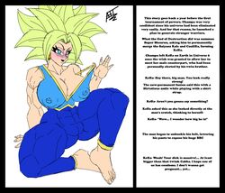 1girls afreetime big_balls big_breasts big_butt big_penis blue_eyes blush chun-li_(cosplay) dark_skin dragon_ball dragon_ball_super dragon_ball_z dunkel_(afreetime) earring earrings english_text female fusion green_hair human hybrid interspecies kefla larger_male legendary_super_saiyan muscular muscular_female potara_earrings potara_fusion saiyan smaller_female solo story street_fighter super_saiyan super_saiyan_2 text universe_6 white_background rating:Explicit score:59 user:Master_Korg