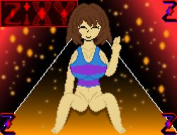 2d big_breasts bottomless female female_only frisk legs_spread pixel_art pussy self_upload smile smiling solo solo_female spread_legs tank_top tank_top_only tanktop undertale undertale_(series) v_sign zixy rating:Explicit score:4 user:ZZixyy