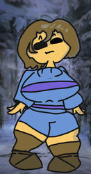 1girls 2d big_breasts brown_hair coffeeecake fat_ass female female_only frisk solo tagme undertale undertale_(series) yellow_skin rating:Questionable score:6 user:CoffeeeCake