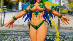 3d animated big_breasts black_hair breasts busty carnaval close-up female female_focus female_only hourglass_figure laura_matsuda long_hair navel repinscourge skimpy skimpy_clothes solo standing street_fighter street_fighter_v tagme video wide_hips rating:Questionable score:37 user:droid377