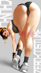 1girls arm_band armband asian_female ass big_ass breasts brown_hair cameltoe chinese chun-li female female_only fully_clothed hair_bun hair_buns large_ass large_breasts lips pussy pussy_bulge shinofu sneakers solo sports_bra sportswear street_fighter thick thick_ass thick_thighs thighs_together vagina rating:Questionable score:150 user:Misty_lover