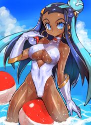 big_breasts binelu01 dakusuta nessa_(pokemon) pokemon pokemon_ss sideboob swimsuit tagme rating:Explicit score:90 user:meikitotoku