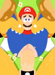 2boys anal anal_sex belly_bulge big_penis blue_eyes bowser bracelet cock_ring deep_penetration elpapitox45 fat_ass gay holding_legs horny_dom_scared_sub horny_muscular_dom_sexy_skinny_fat_ass_sub intestinal_bulge looking_at_viewer lube_drip lube_in_ass lube_on_penis male male/male male_only male_penetrating male_penetrating_male male_pov mario mario_(series) multiple_boys pov scared size_difference smaller_male super_mario_bros._(2023_film) trapped_sub yaoi rating:Explicit score:41 user:Elpapitox45