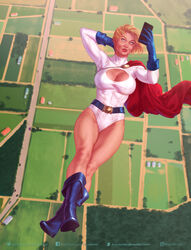 cellphone dc dc_comics flying kara_zor-l karen_starr krysdecker pinup power_girl superheroine superman_(series) rating:Explicit score:56 user:CyanMoon