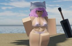  1girls 3d akasor big_sword bikini breasts combat_warriors dragonslayer_(sword) niki_okarin roblox roblox_avatar roblox_game sword tagme thighs  rating:questionable score: user:purehatred