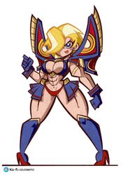 1girls 2022 abs big_breasts blonde_hair blue_eyes breasts cosplay dc dc_comics dc_super_hero_girls female female_only jojobrito kamui_(kill_la_kill) kara_danvers kara_zor-el kill_la_kill kryptonian light-skinned_female muscular_female supergirl thick_thighs wide_hips rating:Questionable score:26 user:Tronitrus