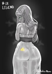 1girls aestheticc-meme ass ass_in_dress ass_tattoo back back_view black_and_white breath_of_the_wild bubble_butt female female_only green_eyes hi_res huge_ass hylian long_hair nintendo princess princess_zelda royalty see-through see-through_clothing slim_waist the_legend_of_zelda triforce zelda_(breath_of_the_wild) rating:Questionable score:328 user:Azure_Shadow