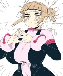 big_breasts breasts coffing_(artist) color edit embarrassed himiko_toga huge_breasts midriff my_hero_academia ochako_uraraka ochako_uraraka_(cosplay) ochako_uraraka_(hero_outfit) tight_clothing toga_himiko uraraka_ochako uraraka_ochako_(cosplay) uraraka_ochako_(hero_outfit) rating:Explicit score:208 user:urfixerman