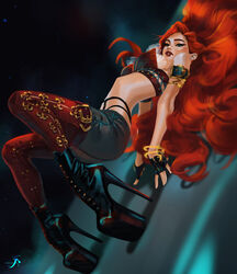 1girls female female_only high_heel_boots high_heels league_of_legends miss_fortune platform_heels solo solo_female tagme tattiart rating:Explicit score:25 user:randomaccount0897