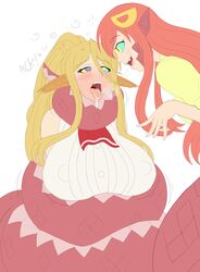 2girls asphyxiation big_breasts blonde_hair blush breasts centorea_shianus choking clothed clothes clothing coiling coils constriction femsub hair happy_trance huge_breasts hypnosis kaa_eyes large_breasts long_hair miia_(monster_musume) monster_girl monster_musume monster_musume_no_iru_nichijou nipple_bulge nipples open_mouth plsgts red_hair snake squeezing tongue tongue_out rating:Explicit score:138 user:CoilGirlGER