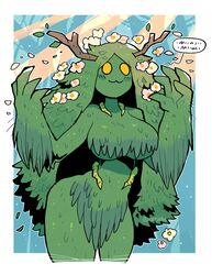 big_breasts crap-man female female_focus green_body huge_breasts milf monster_girl swamp_monster swampy_marsy_(crap-man) underboob rating:Questionable score:133 user:Matt.Master