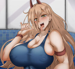 chainsaw_man color_edit demon female female_only huge_breasts jet_puri mikleodeus power_(chainsaw_man) tongue tongue_out rating:Explicit score:280 user:applesimp