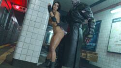 3d against_wall areolae belethor's_smut bent_over big_penis boots_only breasts brown_hair busty huge_cock jill_valentine jill_valentine_(sasha_zotova) large_penis monster monster_cock nemesis_(resident_evil) nipples nude nude_female penis resident_evil resident_evil_3 resident_evil_3_remake short_hair thick_thighs rating:Explicit score:58 user:Elxuxeta