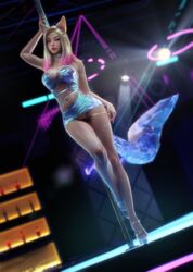 ahri blonde_hair curvaceous curvy curvy_female curvy_figure feet high_heels hips huge_breasts inviting inviting_to_sex k/da_all_out_ahri k/da_all_out_series k/da_series league_of_legends looking_at_viewer navel panties pole pole_dancing seductive therealzoh thick_thighs tight_clothing wide_hips rating:Questionable score:379 user:Candy_Val