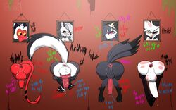 2boys 2futas angel_dust_(hazbin_hotel) animal_ears animal_genitalia animal_penis anthro anus ass avian balls canid canine canine_penis cock_ring demon demon_boy demon_futa demon_tail dog_penis erection feathers femboy futa_sans_pussy futanari girly glory_wall hazbin_hotel hellhound helluva_boss huge_balls huge_cock humanoid imp impmussa knot loona_(helluva_boss) male mammal moxxie_(helluva_boss) octavia_(helluva_boss) owl penis penis_size_difference photo picture picture_on_wall portrait precum rear_view spider stuck stuck_in_wall tail tail_feathers through_wall toe_claws wolf_ears wolf_futa wolf_tail rating:Explicit score:114 user:DemonKitty15