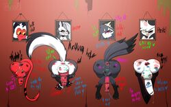 2boys 2futas angel_dust_(hazbin_hotel) animal_ears animal_genitalia animal_penis anthro anus ass avian balls canid canine canine_penis demon demon_boy demon_futa demon_tail dog_penis feathers femboy furry futa_sans_pussy futanari girly glory_wall hazbin_hotel hellhound helluva_boss huge_balls huge_cock humanoid imp impmussa knot lipstick lipstick_mark lipstick_on_anus lipstick_on_ass lipstick_on_balls lipstick_on_penis loona_(helluva_boss) male mammal moxxie_(helluva_boss) octavia_(helluva_boss) owl penis photo picture picture_on_wall portrait precum rainbow_party rear_view spider stuck stuck_in_wall tail tail_feathers through_wall toe_claws wolf_ears wolf_futa wolf_tail rating:Explicit score:94 user:DemonKitty15