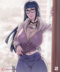 1girls arttoru belly belly_button big_breasts blue_hair blush busty cameltoe cleavage clothed clothing curvaceous curvy curvy_female curvy_figure female female_focus female_only fishnet fishnet_shirt fishnets fully_clothed glasses hi_res highres hoodie hourglass_figure hyuuga_hinata inner_sideboob jacket kunoichi large_breasts light-skinned_female light_skin lips lipstick long_hair looking_at_viewer makeup naruto naruto_(series) naruto_shippuden pale-skinned_female pale_skin pink_lips pink_lipstick pinup pose posing presenting_breasts purple_eyes shirt_lift shirt_up shounen_jump slim_waist solo solo_female solo_focus standing thick_thighs thighs voluptuous wide_hips rating:Questionable score:222 user:Snakes2000_