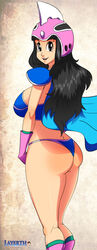 ass ass bikini bikini_bottom bikini_top blue_panties chichi chichi's_armor chichi's_helmet dragon_ball layerth panties tagme rating:Explicit score:39 user:penisbutter