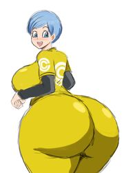 1girls ass back_view big_ass big_butt breasts bubble_ass bubble_butt bulma_briefs bulma_briefs_(dragon_ball_super_superhero) canon_costume dragon_ball dragon_ball_super dragon_ball_super_super_hero huge_ass huge_butt milf momiji_(artist) thick_ass rating:Questionable score:97 user:mxfix_mxbbin