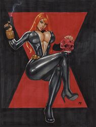 1girls black_widow_(marvel) chris_foulkes curvaceous curvy curvy_female curvy_figure female female_only hourglass_figure light-skinned_female light_skin marvel marvel_comics natasha_romanoff red_skull scarlett_johansson solo solo_female tagme voluptuous voluptuous_female rating:Explicit score:34 user:randomaccount0897