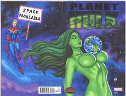 2girls artist_logo avengers background big_breasts blonde_hair breasts captain_marvel carol_danvers chris_foulkes clothed_female clothed_female_nude_female color comic_cover curvaceous curvy curvy_female curvy_figure drawn female female_only green-skinned_female green_hair green_skin hourglass_figure hulk_(series) light-skinned_female light_skin long_hair marvel marvel_comics nude_female planet planet_earth she-hulk short_hair space tagme voluptuous voluptuous_female rating:Explicit score:43 user:randomaccount0897