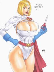 1girls blonde_hair blue_eyes chris_foulkes cleavage cleavage_cutout cleavage_overflow curvaceous curvy curvy_female curvy_figure dc dc_comics deep_cleavage female female_only full_cleavage hourglass_figure huge_breasts kara_zor-l karen_starr kryptonian light-skinned_female light_skin power_girl solo solo_female superheroine superman_(series) tagme voluptuous voluptuous_female rating:Explicit score:35 user:randomaccount0897