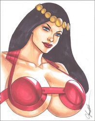 1girls barda_free big_barda big_breasts black_hair blue_eyes chris_foulkes curvaceous curvy curvy_female curvy_figure dc dc_comics female female_only goddess hourglass_figure large_breasts light-skinned_female light_skin mister_miracle_(series) new_god new_gods red_lips red_lipstick solo solo_female tagme the_new_gods voluptuous voluptuous_female rating:Questionable score:18 user:randomaccount0897