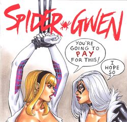 2girls black_cat_(marvel) blonde_hair chris_foulkes cropped curvaceous curvy curvy_female curvy_figure edit felicia_hardy female female_only gwen_stacy hairband hourglass_figure light-skinned_female light_skin marvel marvel_comics rimjob spider-gwen spider-man_(series) straight_hair tagme voluptuous voluptuous_female rating:Explicit score:14 user:randomaccount0897