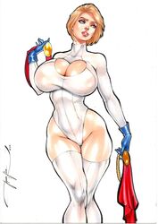 1girls 2022 blonde_hair curvy_body curvy_figure dc dc_comics ed_benes_studio female_focus female_only jeferson_lima justice_society_of_america karen_starr leotard looking_at_viewer power_girl superman_(series) tagme voluptuous voluptuous_female rating:Questionable score:91 user:Dragon98