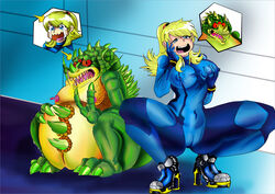 1boy 1girls 2014 blonde_hair body_swap body_thief cameltoe drooling erect_nipples grabbing_own_breast huge_thighs kraid metroid mind_swap nintendo onat onatart pleasure_face reaction_bubble samus_aran satisfied_look squatting thick_thighs tight_clothing touching_face tsf zero_suit_samus rating:Explicit score:30 user:zoggard